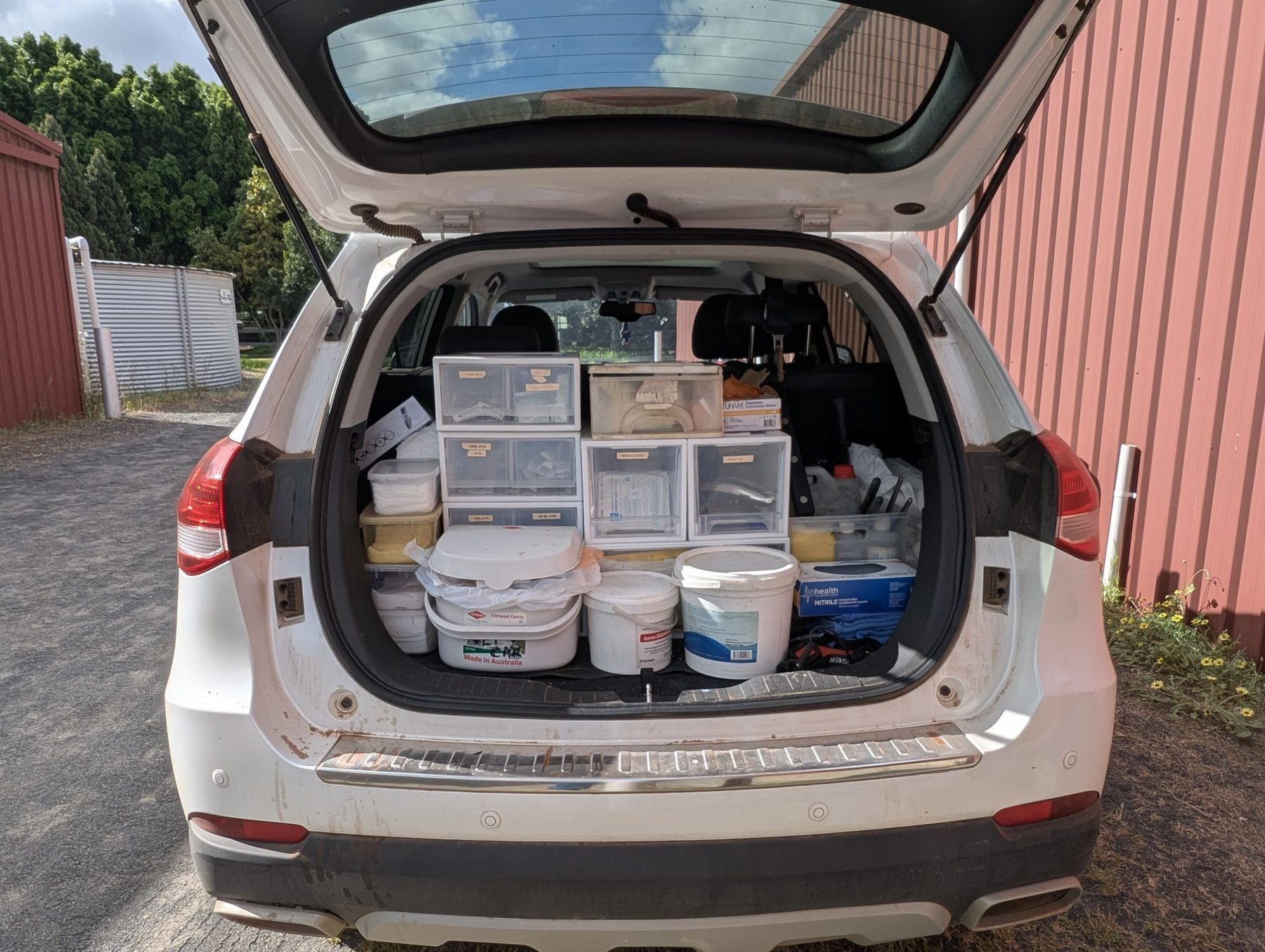 Fully stocked Belvoir ambulatory veterinary vehicle